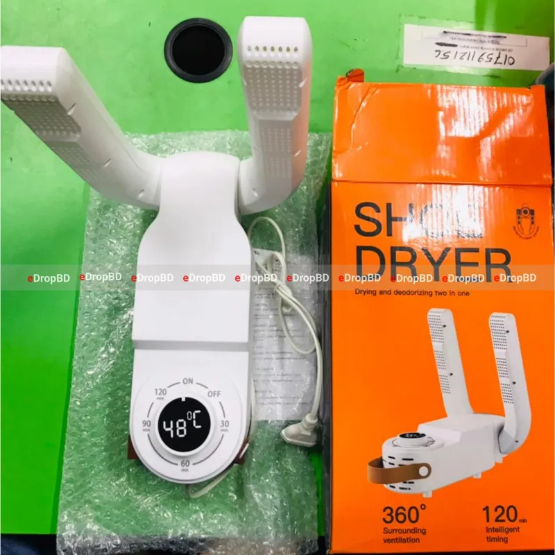 Portable Electric Shoe Dryer with Timer and Handle Multi Functional Boot Dryer